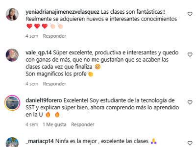 Testimonios clases